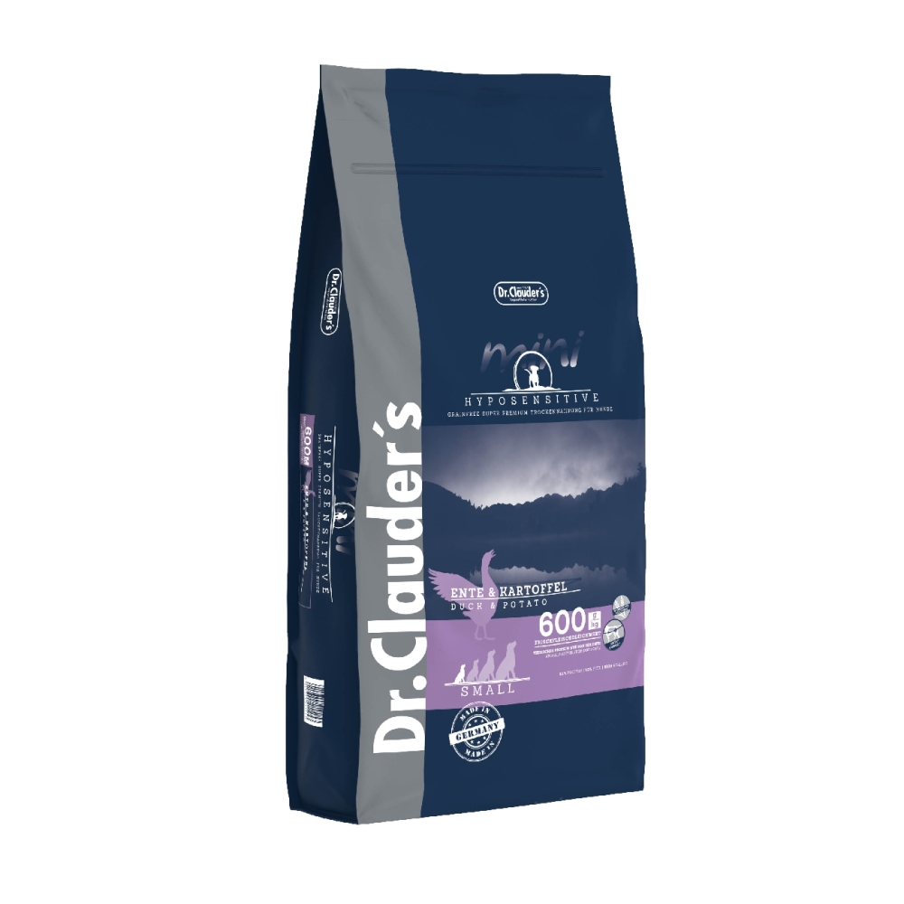 【完売】ハイポセンシティブ・ダック&ポテト ミニ （小粒）12.5kg（粒サイズ6mm）